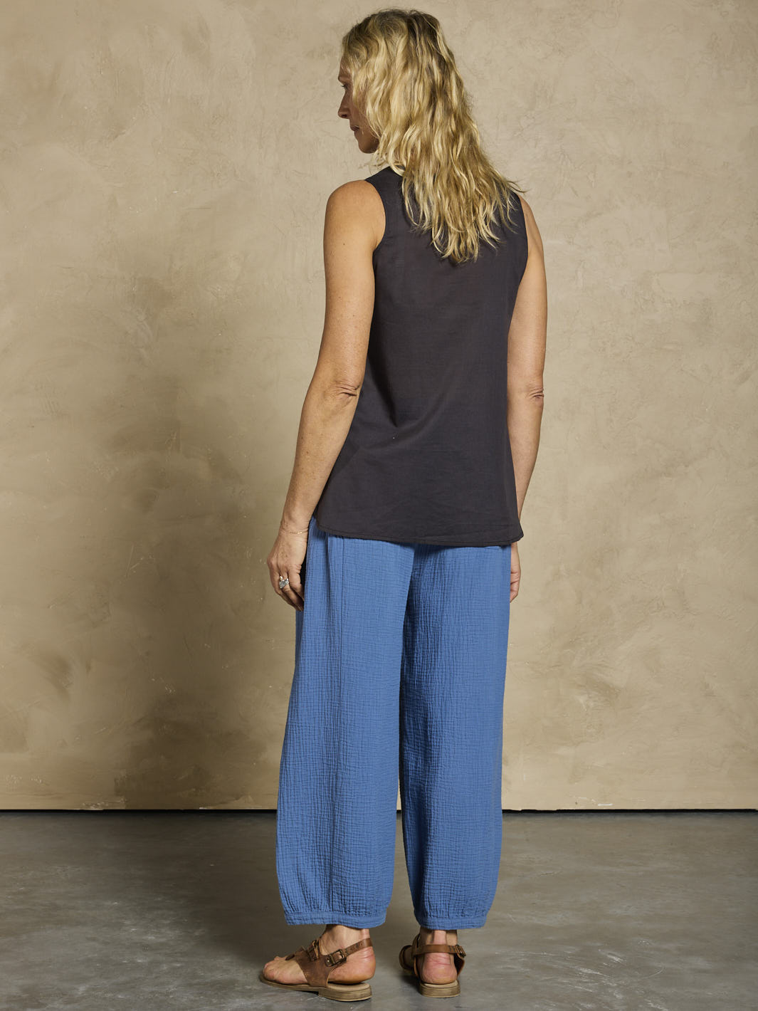 Pollonia Cotton Top Charcoal