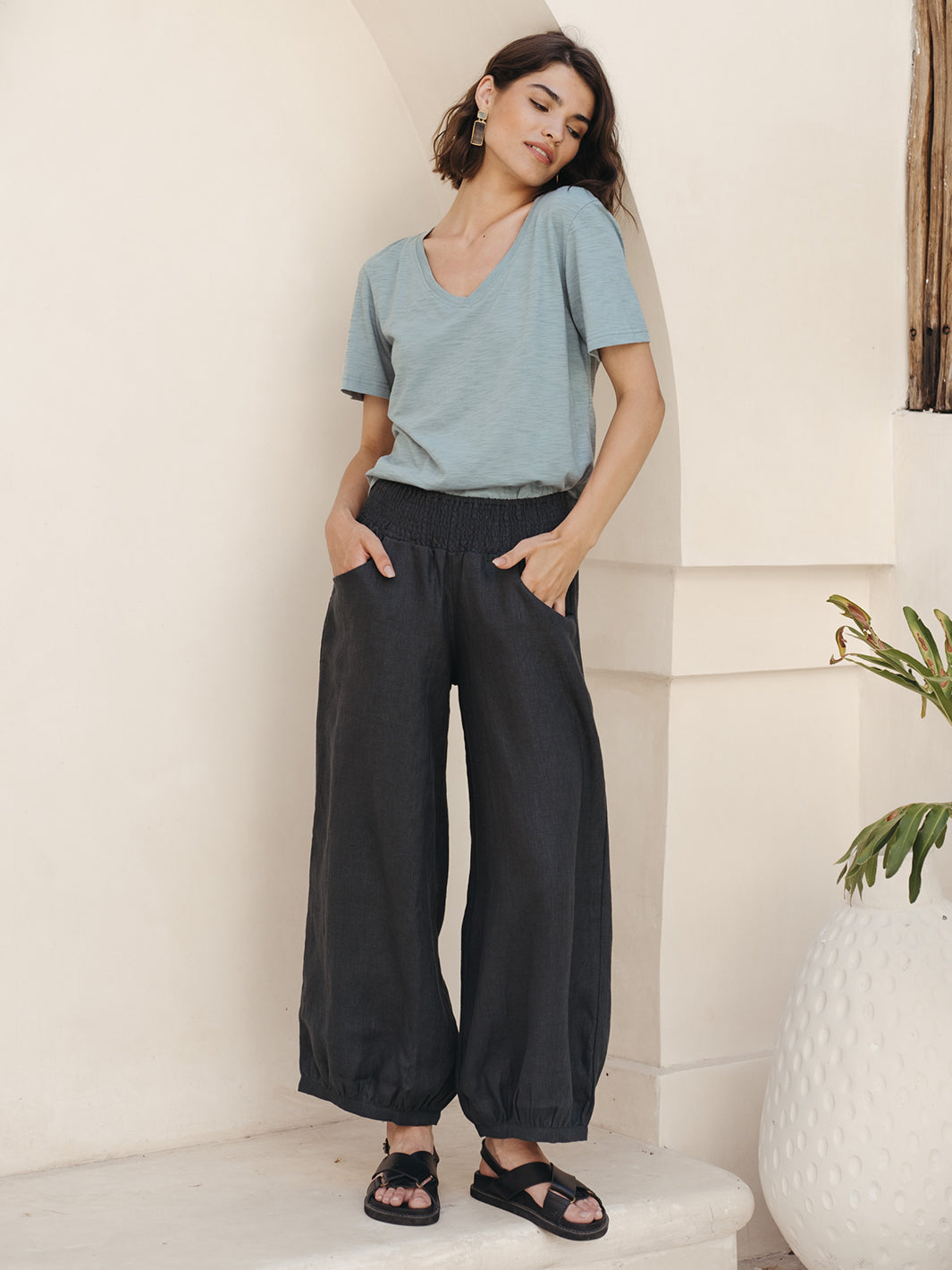 Sadhu French Linen Pants Tuffet main image 0
