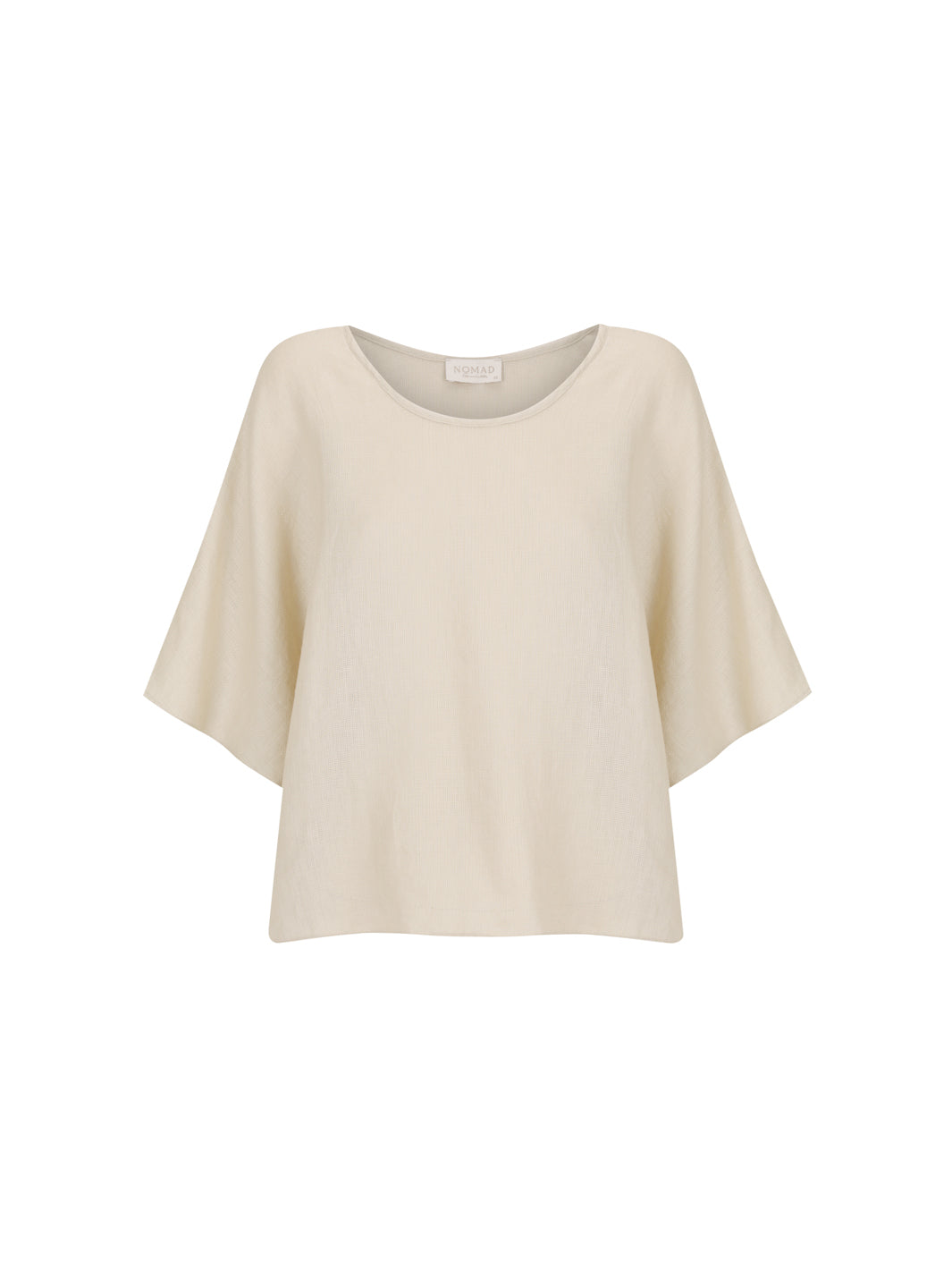 Beige sweater on a white background