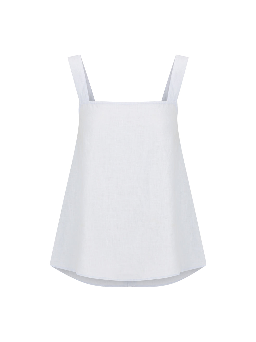 Soella Linen Top Serene Blue