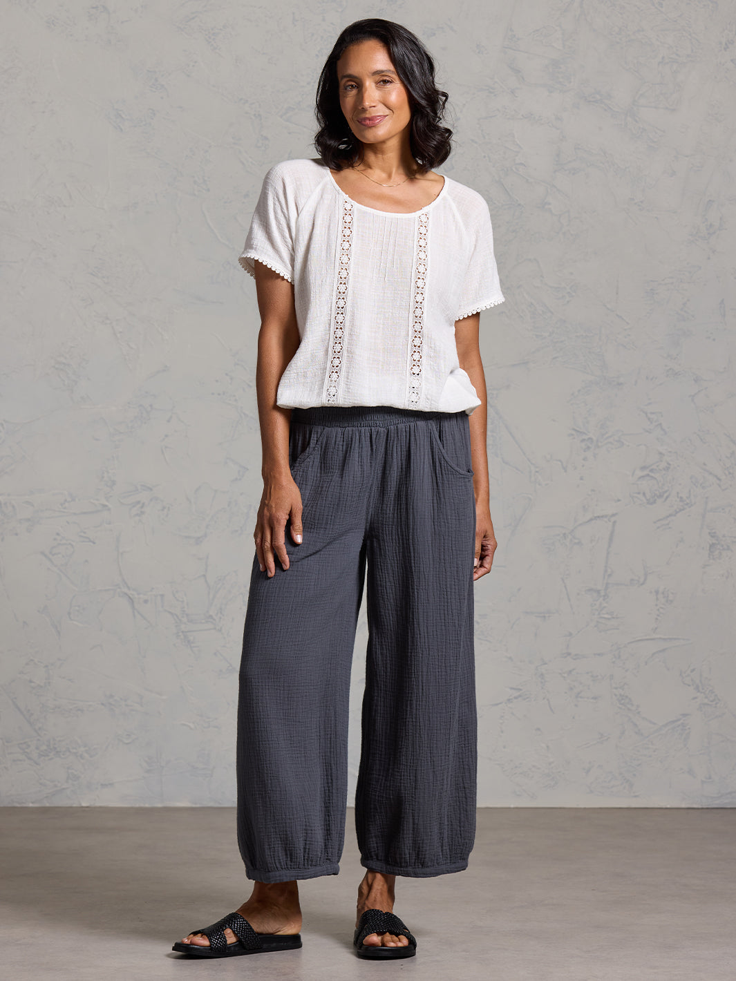 Sadhu Cotton Pants Charcoal