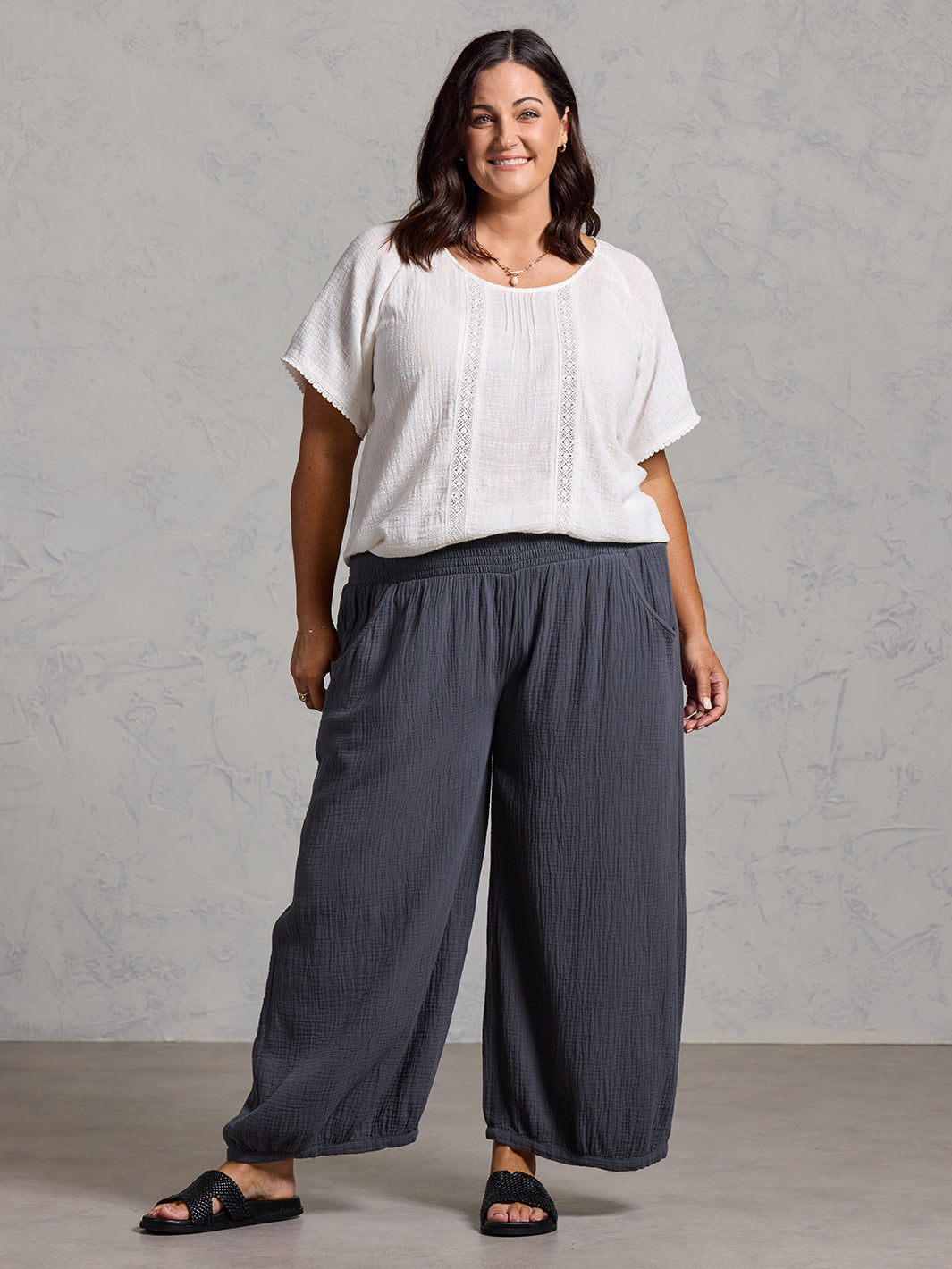 Sadhu Cotton Pants Charcoal
