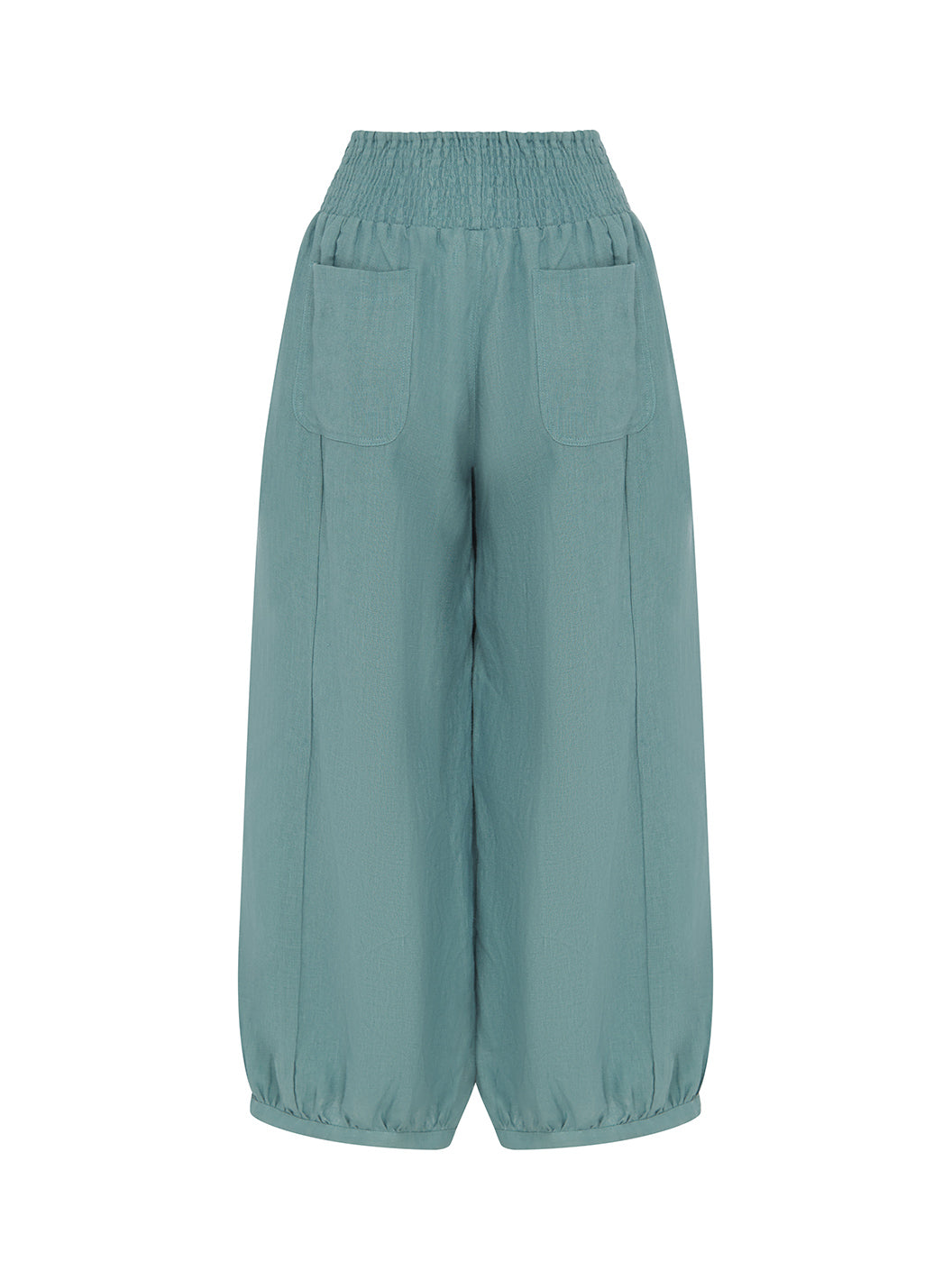 Blue pants on a white background.