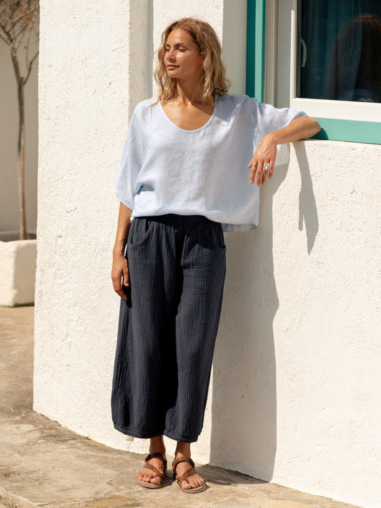 Sadhu Cotton Pants Charcoal