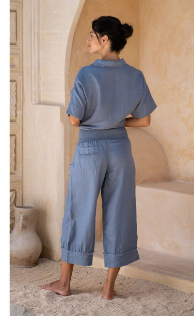 Soneva French Linen Pants Azure