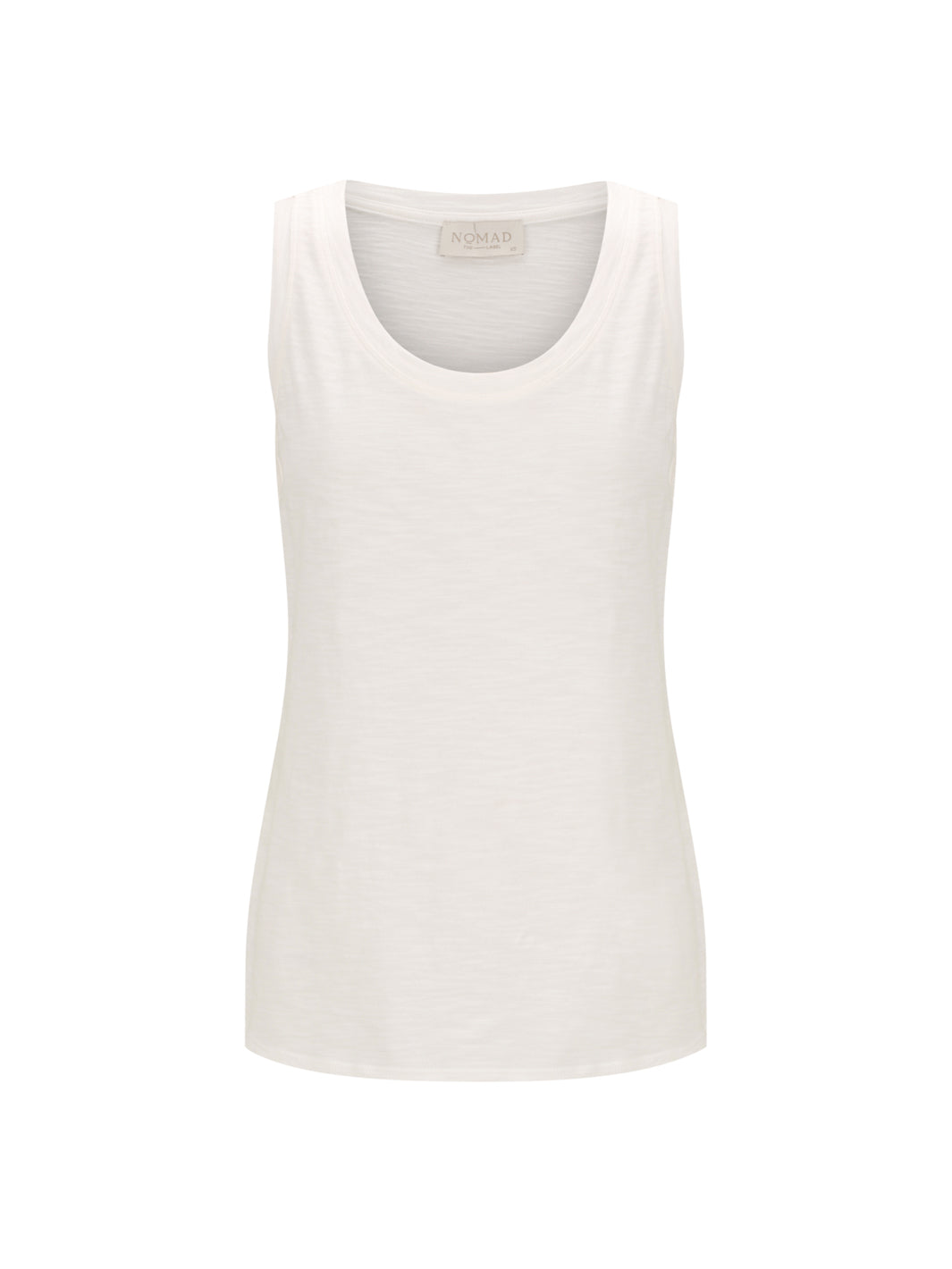White tank top on a white background