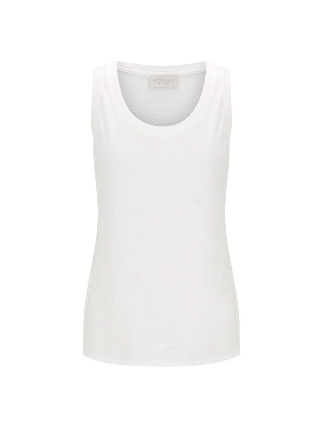 White tank top on a white background