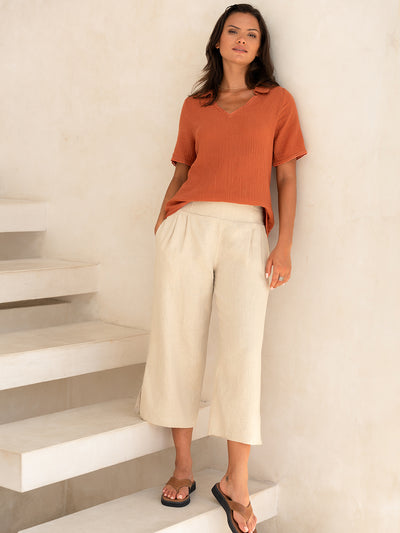 Latina Linen Pants Stone