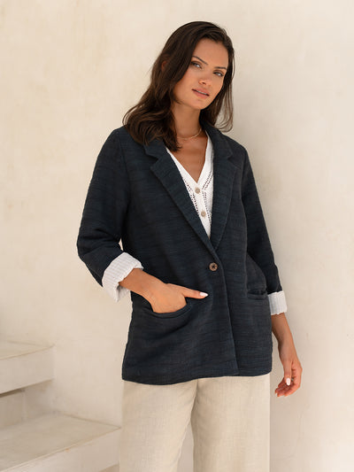 Orlando Cotton Jacket Charcoal