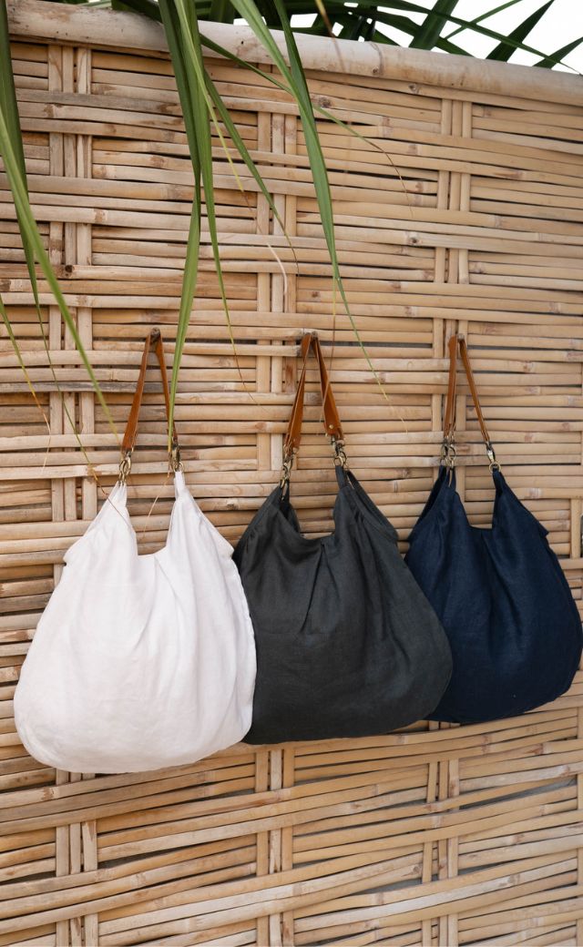 Wanderlust French Linen Bag Charcoal